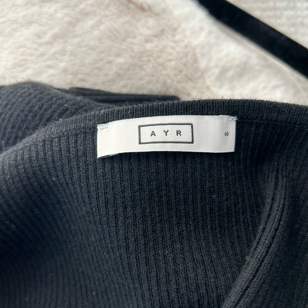 AYR Navy Ribbed Tank Top - Picture 5 of 8